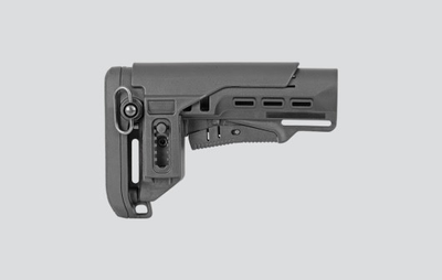 Приклад із регульованою щокою DLG Tactical під адаптер Mil-Spec для АК AR-15 чорний