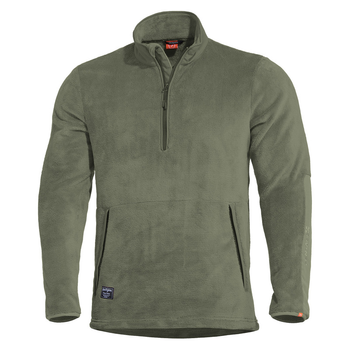 Плотный флисовый пуловер Pentagon GRIZZLY 1/2 SWEATER K09022 Large, Camo Green (Сіро-Зелений)