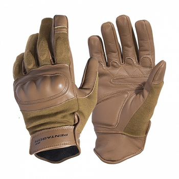 Тактичні рукавички стійкі до полум'я Pentagon Storm Gloves P20021 Small, Койот (Coyote)