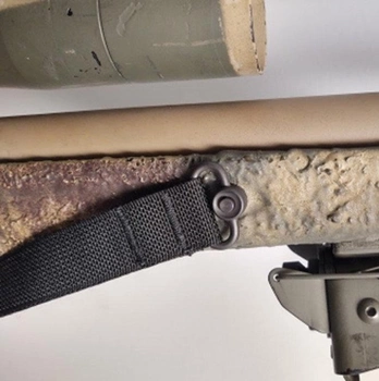 Двоточковий ремінь для зброї Tac Shield 1" 2 Point Rifle Sling, QD® 03502 Чорний