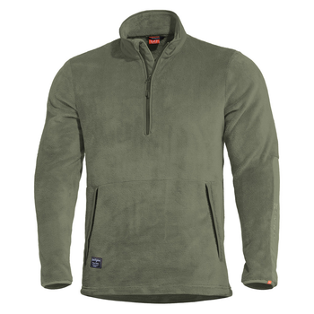 Плотный флисовый пуловер Pentagon GRIZZLY 1/2 SWEATER K09022 Medium, Camo Green (Сіро-Зелений)