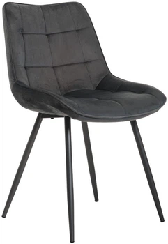 Стілець для кухні та вітальні Vetro Mebel N-45 Сірий вельвет (N-45-grey-velvet)