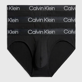Zestaw majtek męskich typu slipy Calvin Klein Underwear Hip Slip 3Pk 000NB2969A-7V1 L 3 szt Czarny (8719854639190)