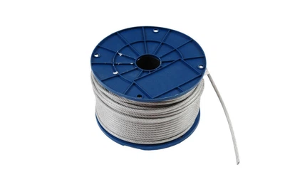 Трос стальной Apro 8 мм х 100 м в оплетке DIN 3055 (WR-PVC8) (100 шт.)