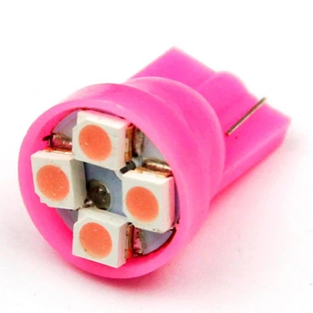 T10 4-SMD LED W5W лампочка автомобильная - розовый
