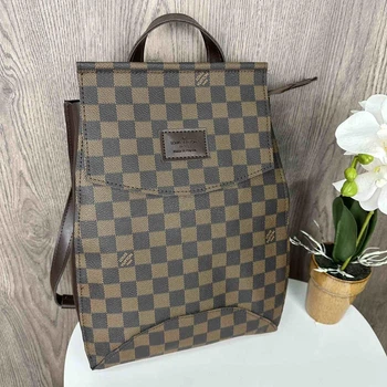 Женский рюкзак сумка трансформер Louis Vuitton коричневый рюкзак для девочек вместительный стильный