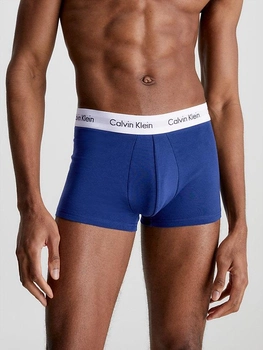 Набір трусів шорти Calvin Klein Underwear 3P Low Rise Trunk 0000U2664G-I03 S 3 шт Білий/Темно-синій/Червоний (5051145900552)