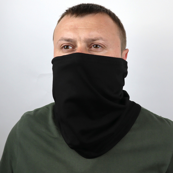 Бафф летний защитный ХБ ткань с затяжкой для регулировки размера Черный