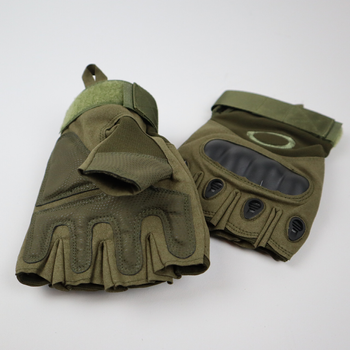 Тактические рукавицы Oakley без пальцев размер XL Олива