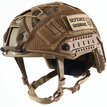 Каска шлем тактический защита | Кавер Мультикам "FAST NIJ IIIA" баллистический шлем кевларовый Койот