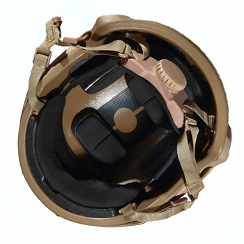 Каска шолом тактичний захист | Кавер Мультикам "FAST NIJ IIIA" балістичний шолом кевларовий Койот