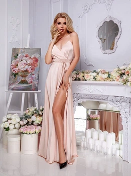 Вечірня сукня FashionYouWant L бежевий 43425469