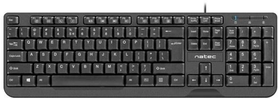 Клавіатура дротова Natec Trout USB Black (NKL-0967)