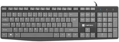 Клавіатура дротова Natec Nautilus US slim USB Black/Gray (NKL-1507)