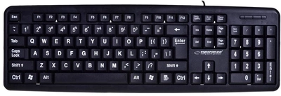 Клавіатура дротова Esperanza Florida USB Black (EK129)