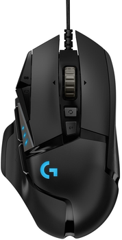 Миша Logitech G502 Gaming Hero USB RGB Black (910-005471)