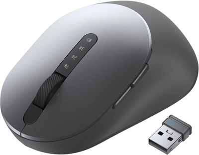Mysz Dell MS5320W do wielu urządzeń, bezprzewodowa/Bluetooth, szara (570-ABHI)