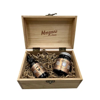Подарунковий набір стилізація волосся та бороди Morgan's Wooden Oudh & Amber Chest