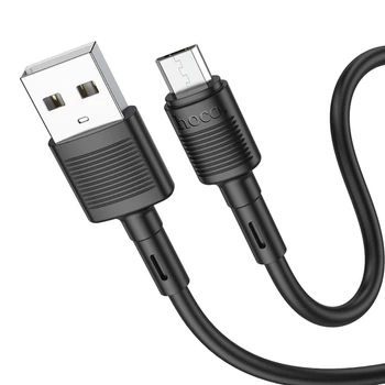 Кабель Hoco X83 USB to MicroUSB 1m черный