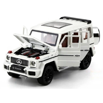 Машинка Gelandewagen Mercedes G63 моделька игрушка металлическая коллекционная 15 см Белый (3289921)