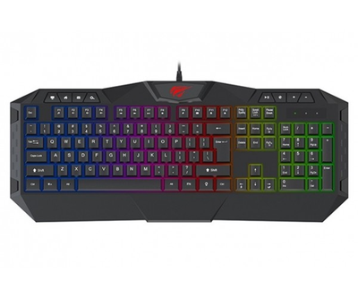 Клавіатура Havit HV-KB510L Black, USB, ігрова, підсвічування (6939119030681)