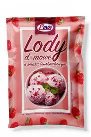 Сухе Морозиво Emix Lody Domowe Smaku truskawkowym 60g