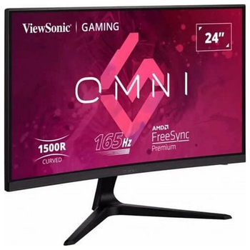 Монитор ViewSonic 23.6" VX2418C VA Black 165Hz