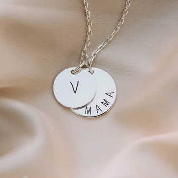 Двойной кулон "Мама и малыш" (метрика рождения) 132724dvam Онікс