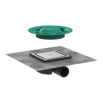 Точковий трап Hansgrohe RainDrain Spot 150x150х68мм 50 Brushed Stainless Steel (56055800)