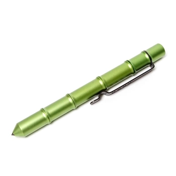 Тактична Ручка Tactical Pen "Military" з Ліхтариком і Склорізом Зелена