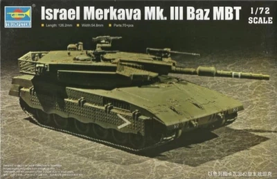 Збірна модель 1/72 танка Merkava 3 Baz Trumpeter 07104