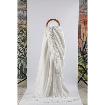 Плед Tivolyo Home Nappa Favo soft krem флис 200x220