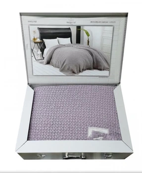 Покрывало Maison D'or Emeline lilac хлопок 180x240