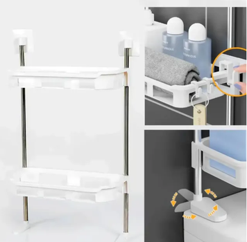 Полка для ванной комнаты TOPA 2-х ярусная 2-Storey toilet rack