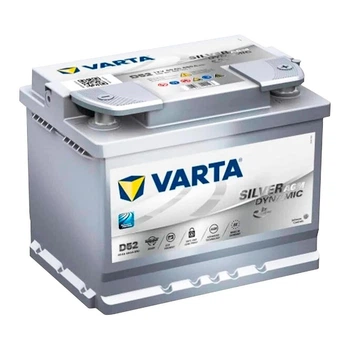 Акумулятор 60Ah-12v VARTA Silver Dynamic AGM (D52) (242х175х190),R,EN680