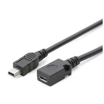 Кабель переходник конвертер Mini USB Male - Micro USB Female (48546)