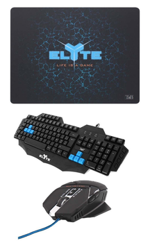 Ігровий комплект 3в1 - ігрові Клавіатура + Мишка + Килимок - TnB Gaming keyboard+GHOST+5722