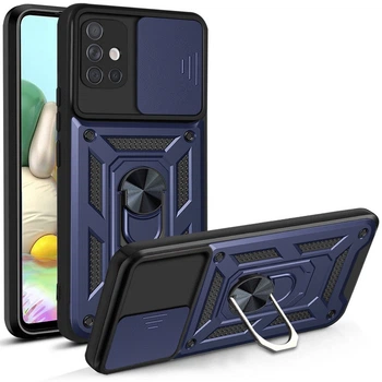 Чехол с защитой камеры 3DGuard Samsung Galaxy A71 A715 Blue (32478-28)