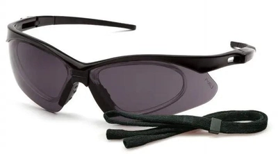 Защитные тактические очки Pyramex стрелковые очки с диоптрической вставкой PMXtreme RX серые