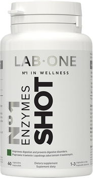 Suplement diety Lab One Enzymes Shot 60 k (5906395863488)