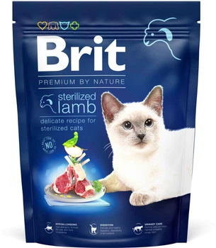 Сухий корм для кішок Brit Premium Nature Cat Sterilised Lamb з ягнятком