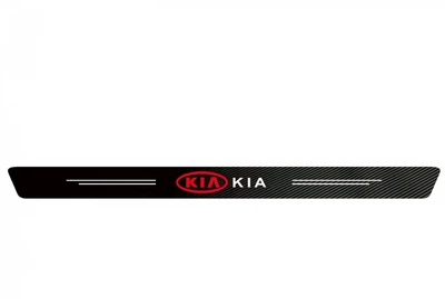 Наклейка на задній бампер карбонова Kia всі моделі 90x7см