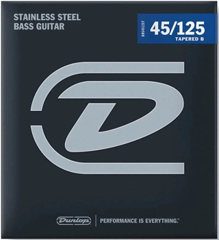 Струны для бас-гитары DUNLOP DBS45125T STAINLESS STEEL MEDIUM 5-STRING TAPERED B (45-125)