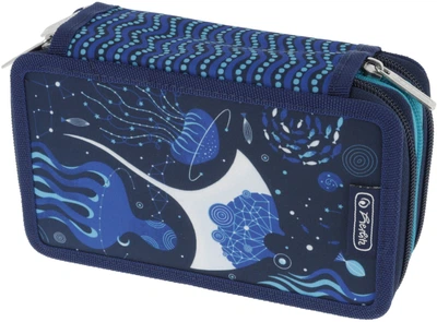 Пенал з наповненням Herlitz Triple Deep Ocean 31 предмет (50043415)