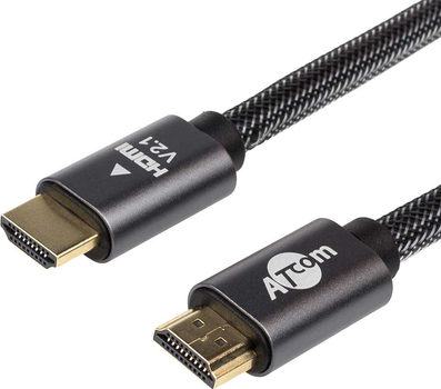 Кабель Atcom HDMI-HDMI Premium VER 2.1 60 HZ 3 м Чорний (23783)