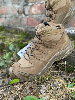 Берці тактичні Salomon XA Forces Mid GTX , колір койот, розмір 42 2/3 , (27,5 см устілка)