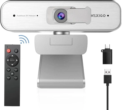 Веб-камера 2K NexiGo N940P 2K с возможностью масштабирования с дистанционным и программным управлением