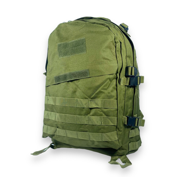 Туристичний, тактичний, штурмовий рюкзак, 45 л, 1 відділення, 2 фронтальні кишені, розмір: 50*35*25 см, хакі