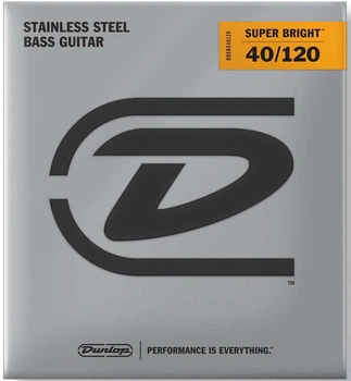 Струны для бас-гитары DUNLOP DBSBS40120 SUPER BRIGHT STEEL (40-120)