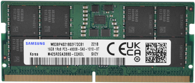 Оперативна пам'ять Samsung SODIMM DDR5-4800 16384 MB PC5-38400 (M425R2GA3BB0-CQK)